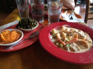 Photo of the food I ordered at Island Soul restaurant